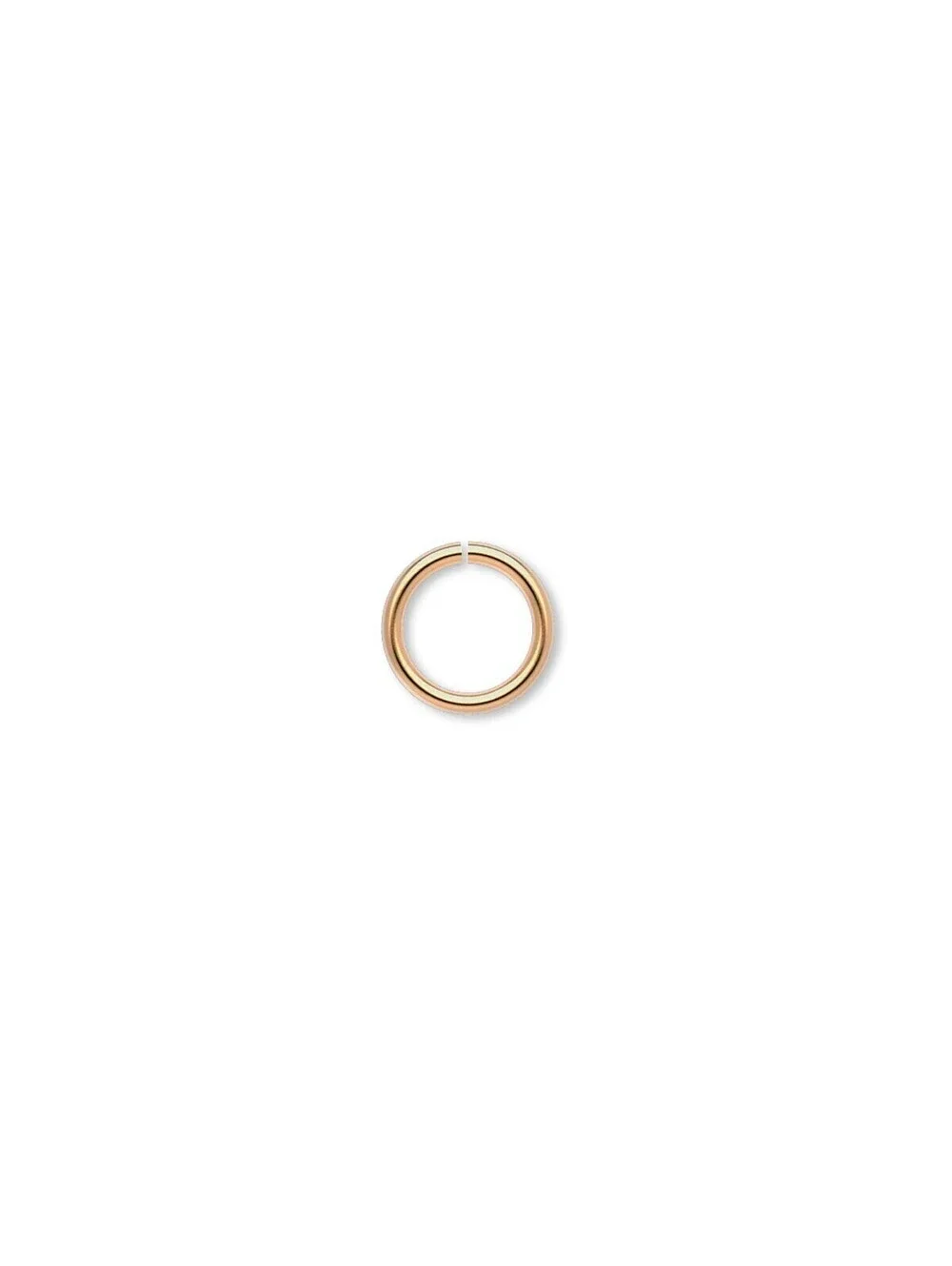 100 Gold 14K Plated Brass 18GA 8mm Round Open Jump Rings Findings Wholesale Bulk